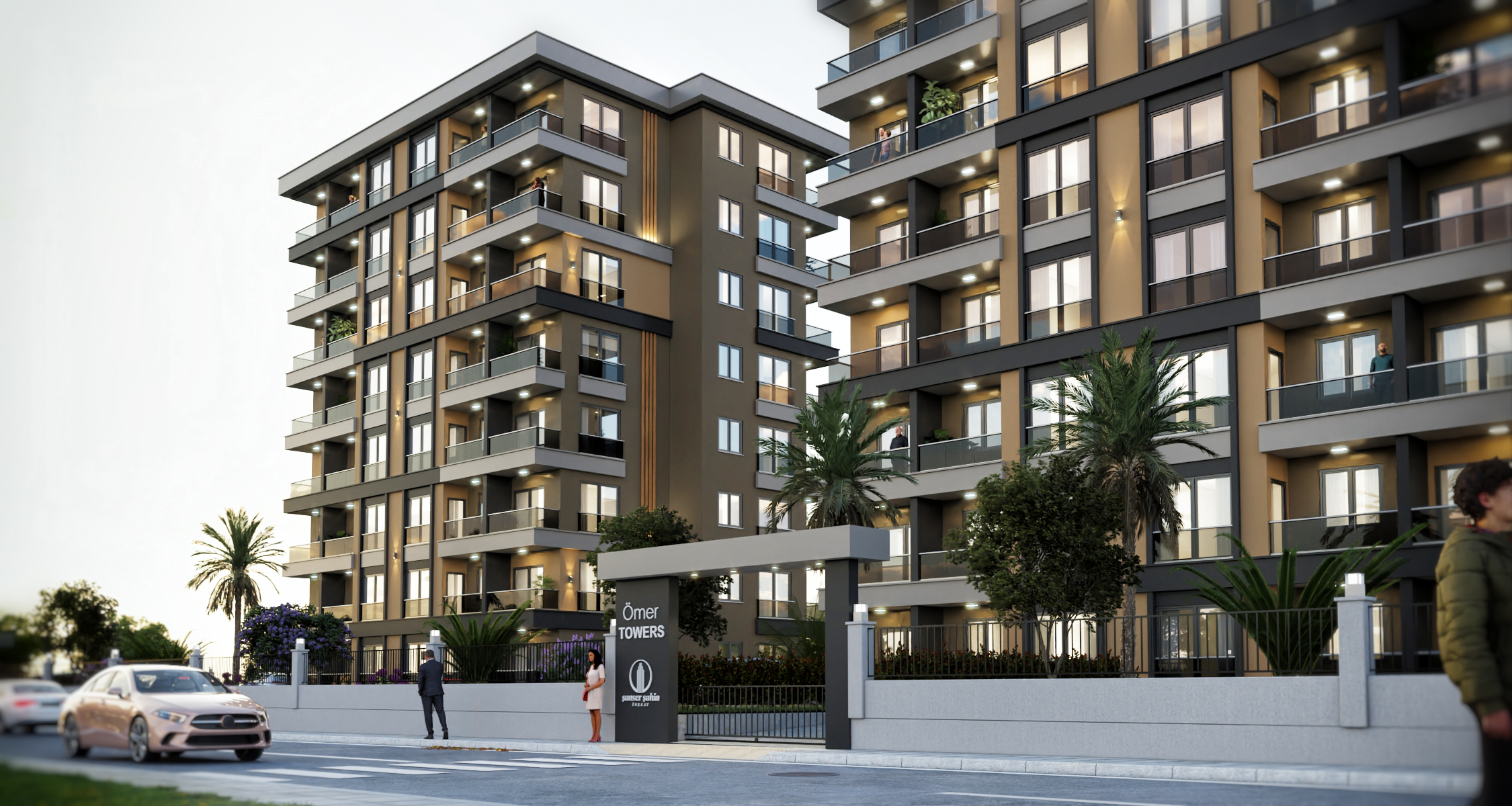 Şanser Şahin'den Ömer Towers'ta Üniversite, Hastane ve Havaalanı Yakını 1+1