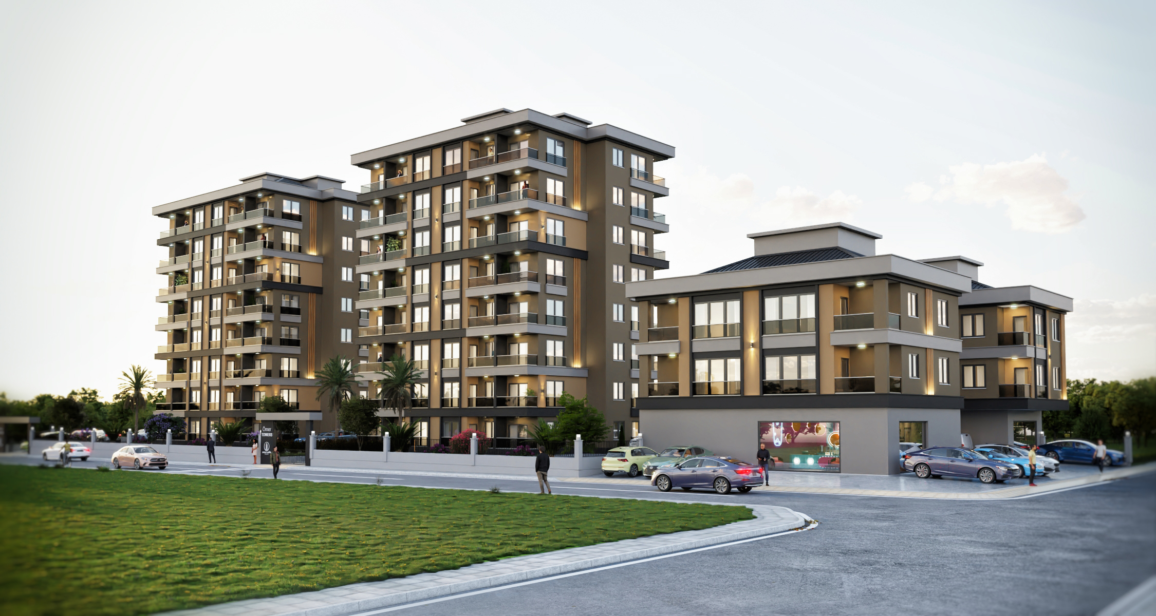 Şanser Şahin'den Ömer Towers'ta Üniversite, Hastane ve Havaalanı Yakını 1+1